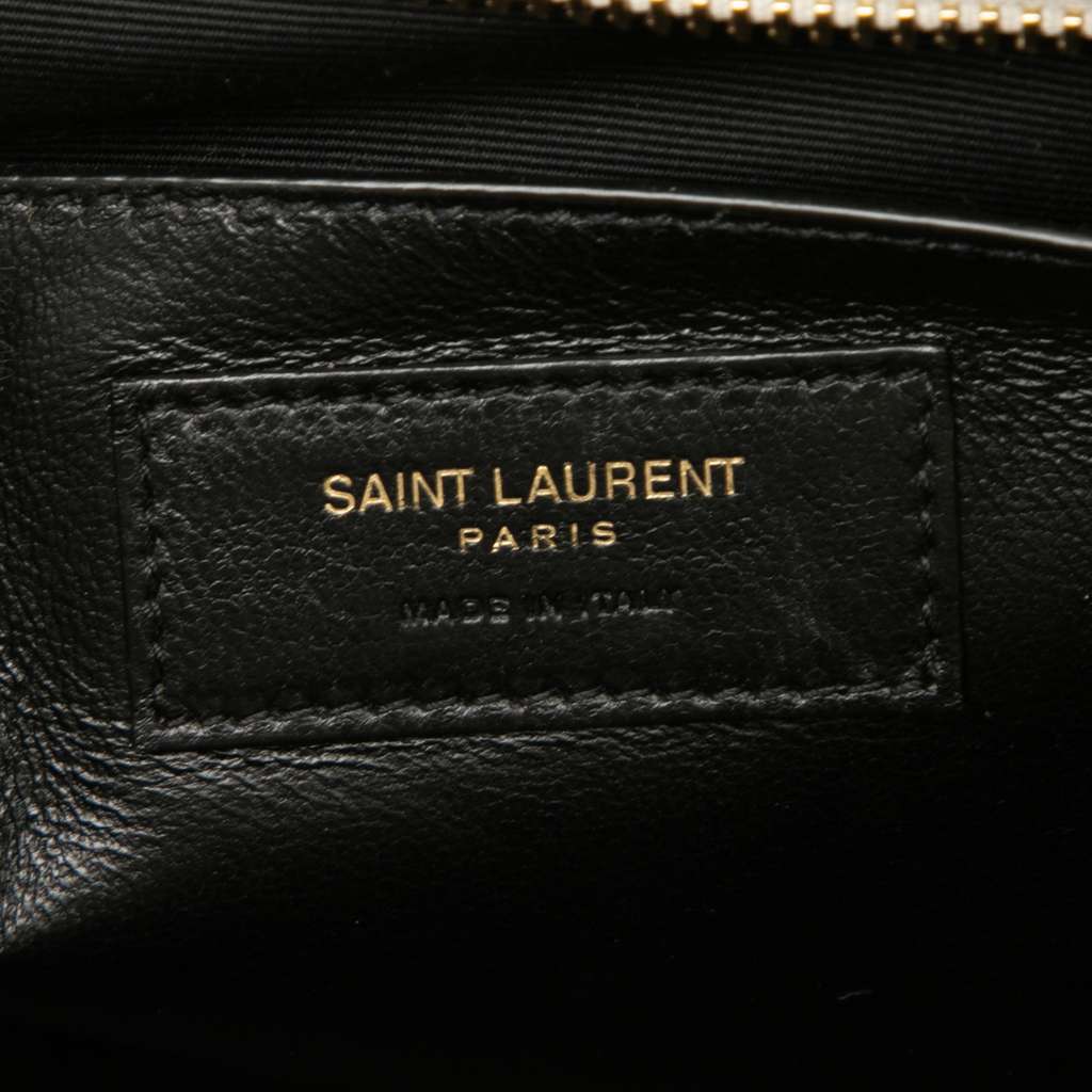 Saint Laurent Baby Leather Monogram Downtown Cabas Satchel White Leather Never worn - Box View