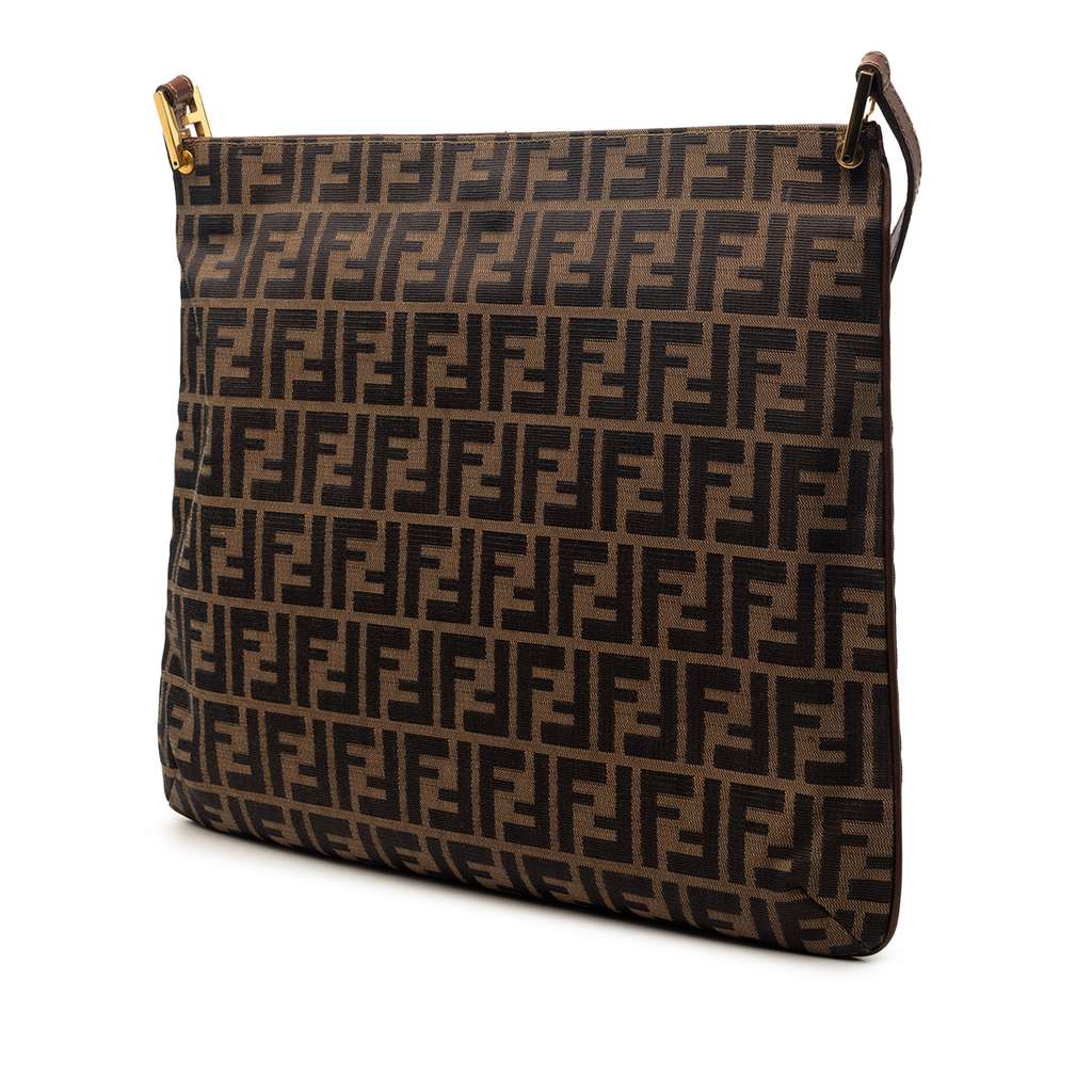 Fendi Zucca Canvas Crossbody Brown Canvas Never worn - Back View