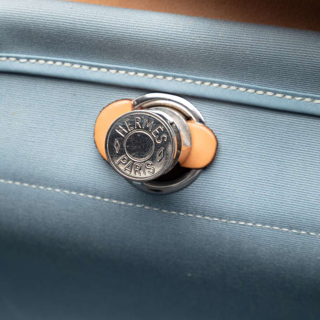 Hermès Toile Herbag Zip 31 Blue Canvas Very good condition - Box View