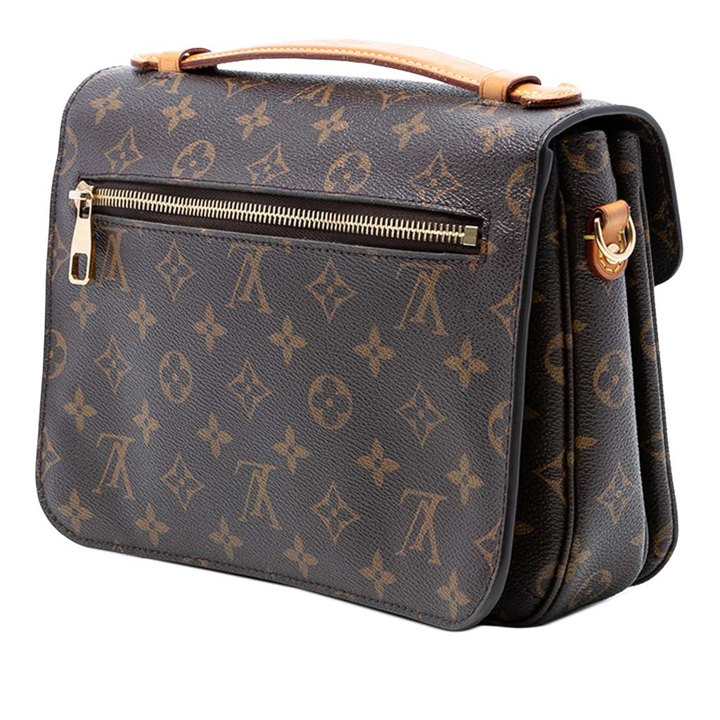 Louis Vuitton Monogram Pochette Metis Brown Never worn - Back View