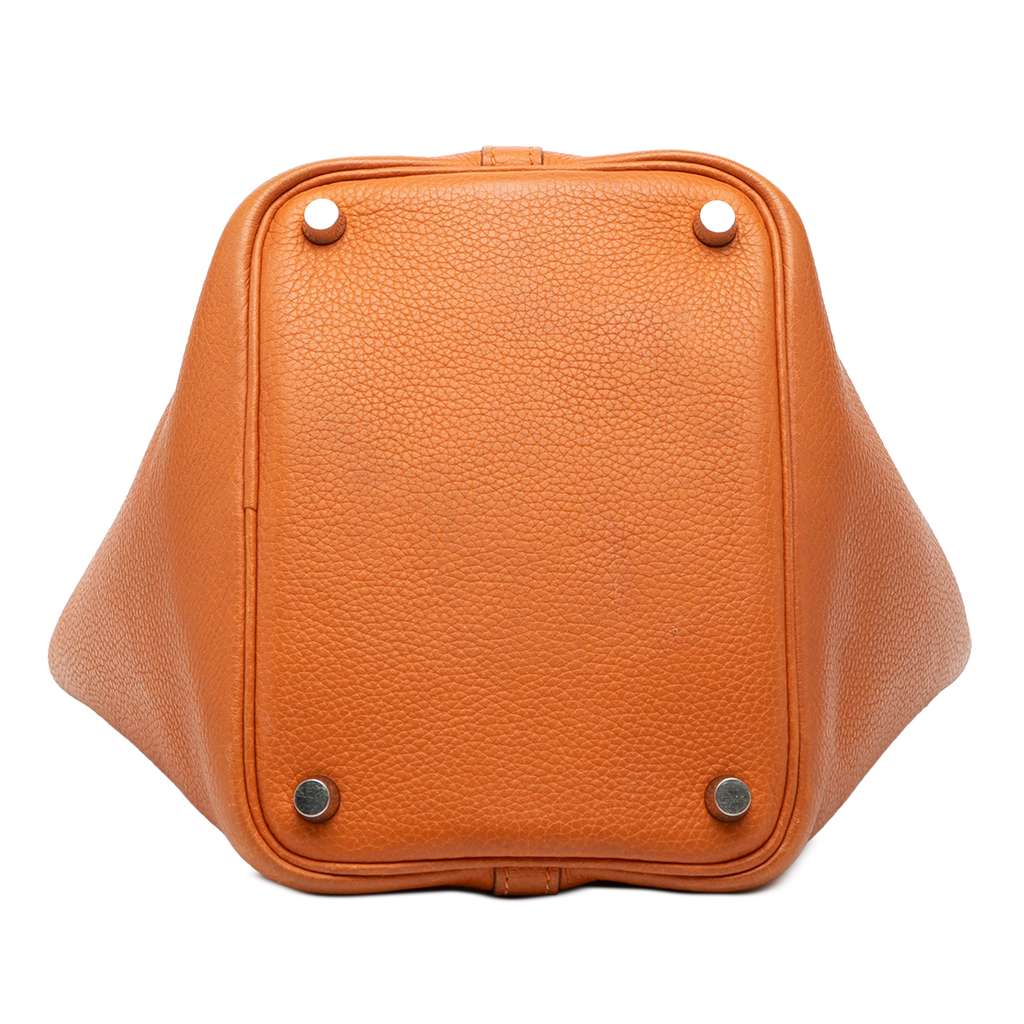 Hermès Clemence Picotin 18 Orange Leather Very good condition - Inside View