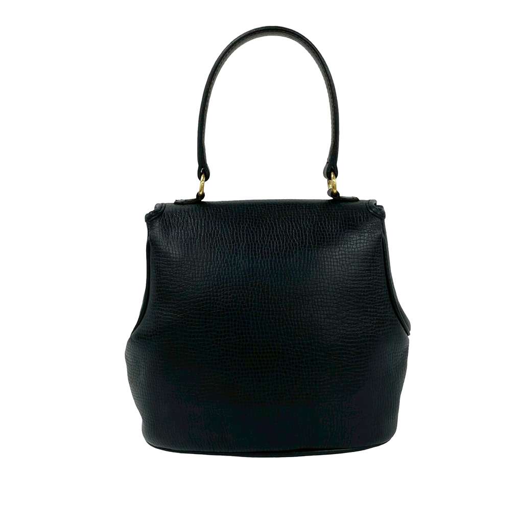 Dior Leather Handbag Black Leather Very good condition - Back View