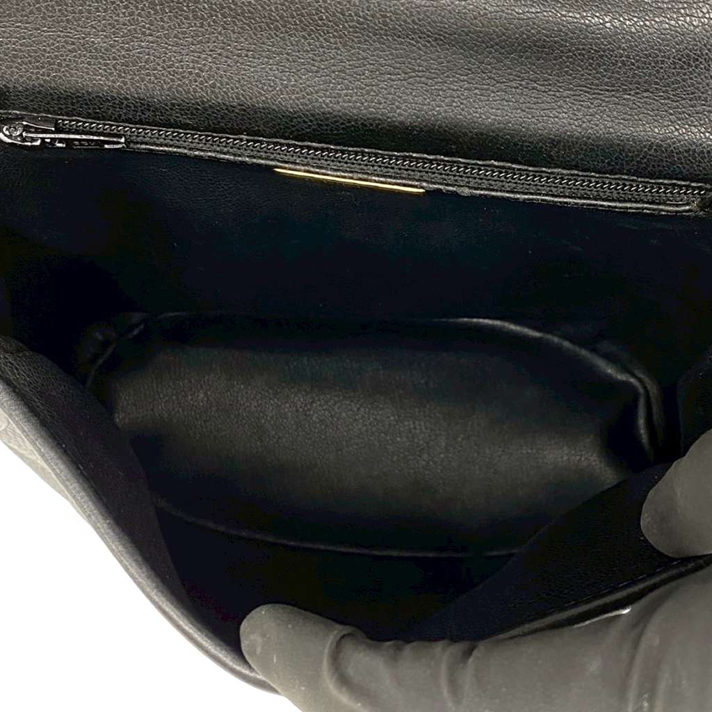 Dior Leather Handbag Black Leather Very good condition - Box View