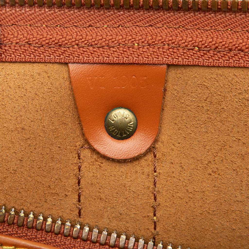 Louis Vuitton Epi Keepall 45 Brown Leather Good condition - Box View