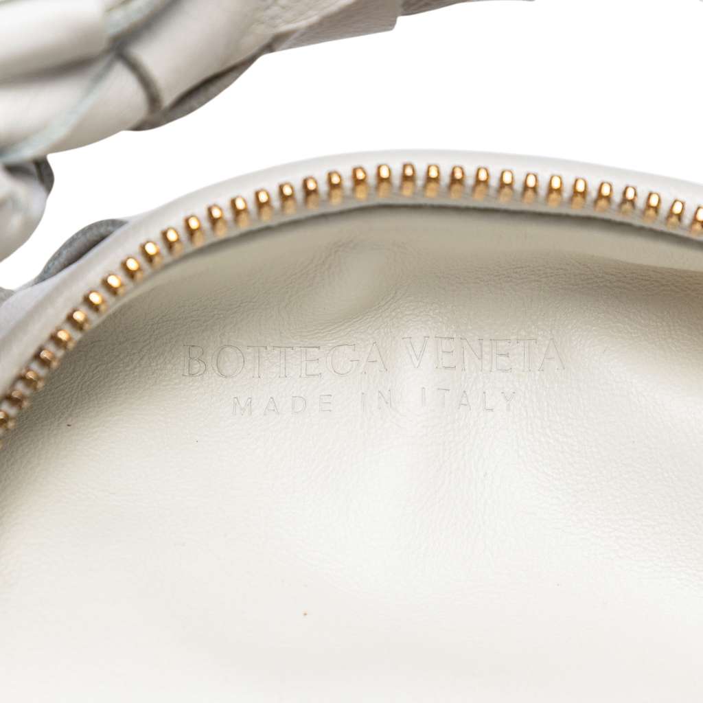Bottega Veneta Mini Nappa Intrecciato Jodie White Leather Very good condition - Box View