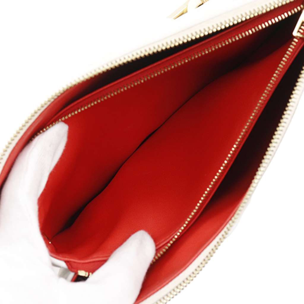 Louis Vuitton Tricolor Monogram Embossed Puffy Lambskin Coussin PM White Leather Never worn - Box View