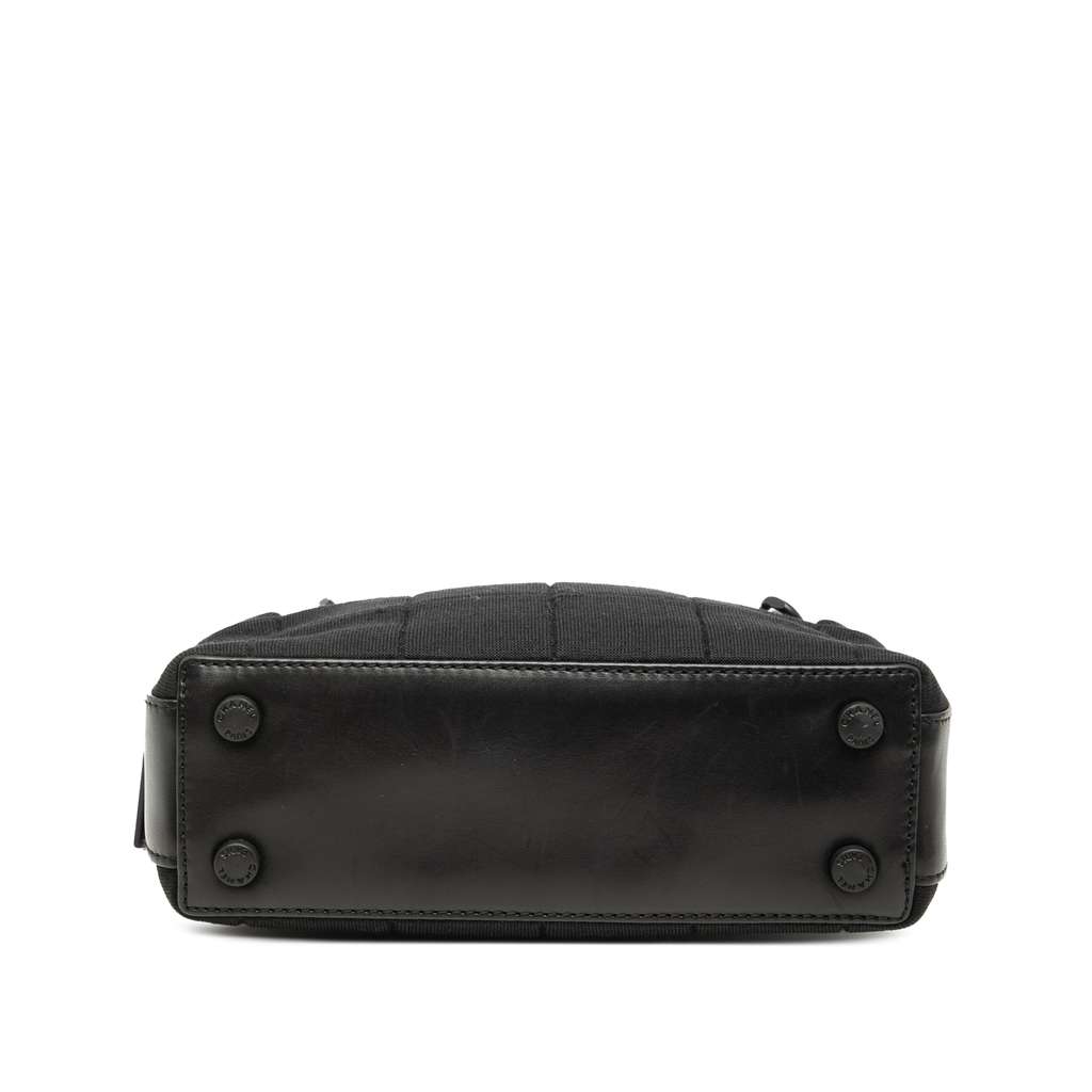 Chanel CC Chocolate Bar Jersey Handbag Black Cotton Very good condition - Inside View