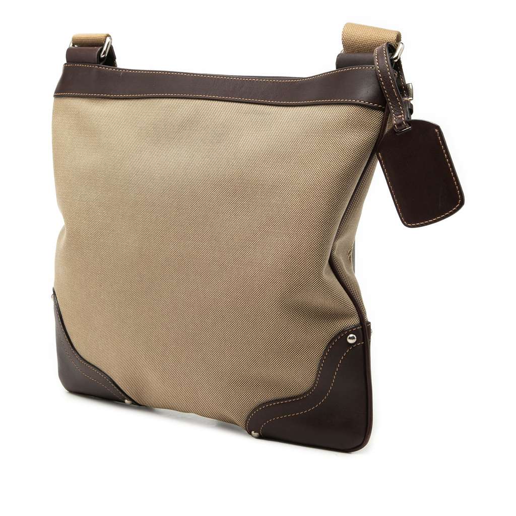 Prada Canvas Canapa Logo Crossbody Beige Canvas Never worn - Back View