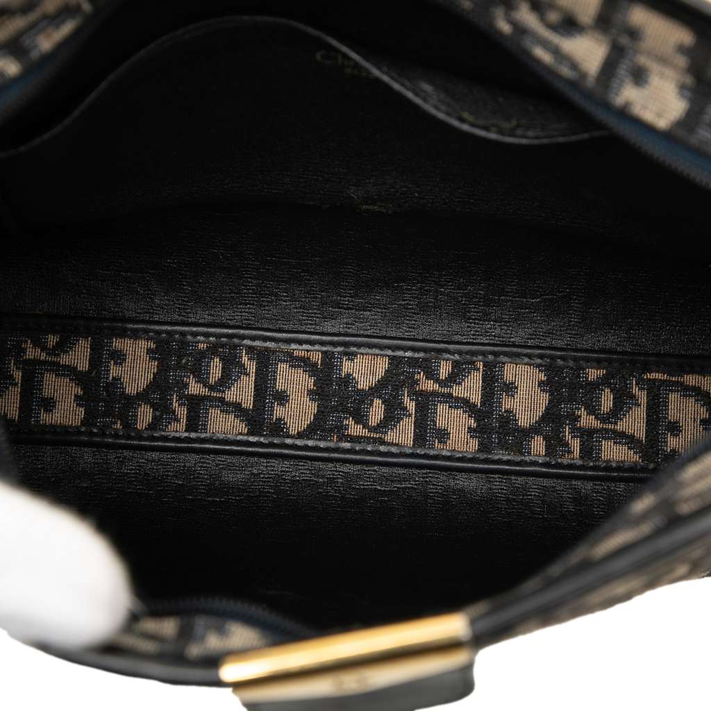 Dior Diorissimo Trotter Canvas Shoulder Bag Blue Canvas Very good condition - Model View