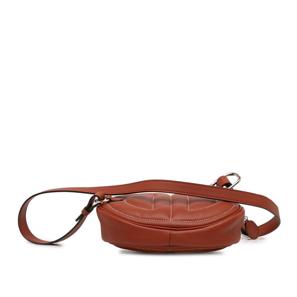 Hermès Swift In The Loop Verso Belt Bag Red Leather Never worn - Inside View