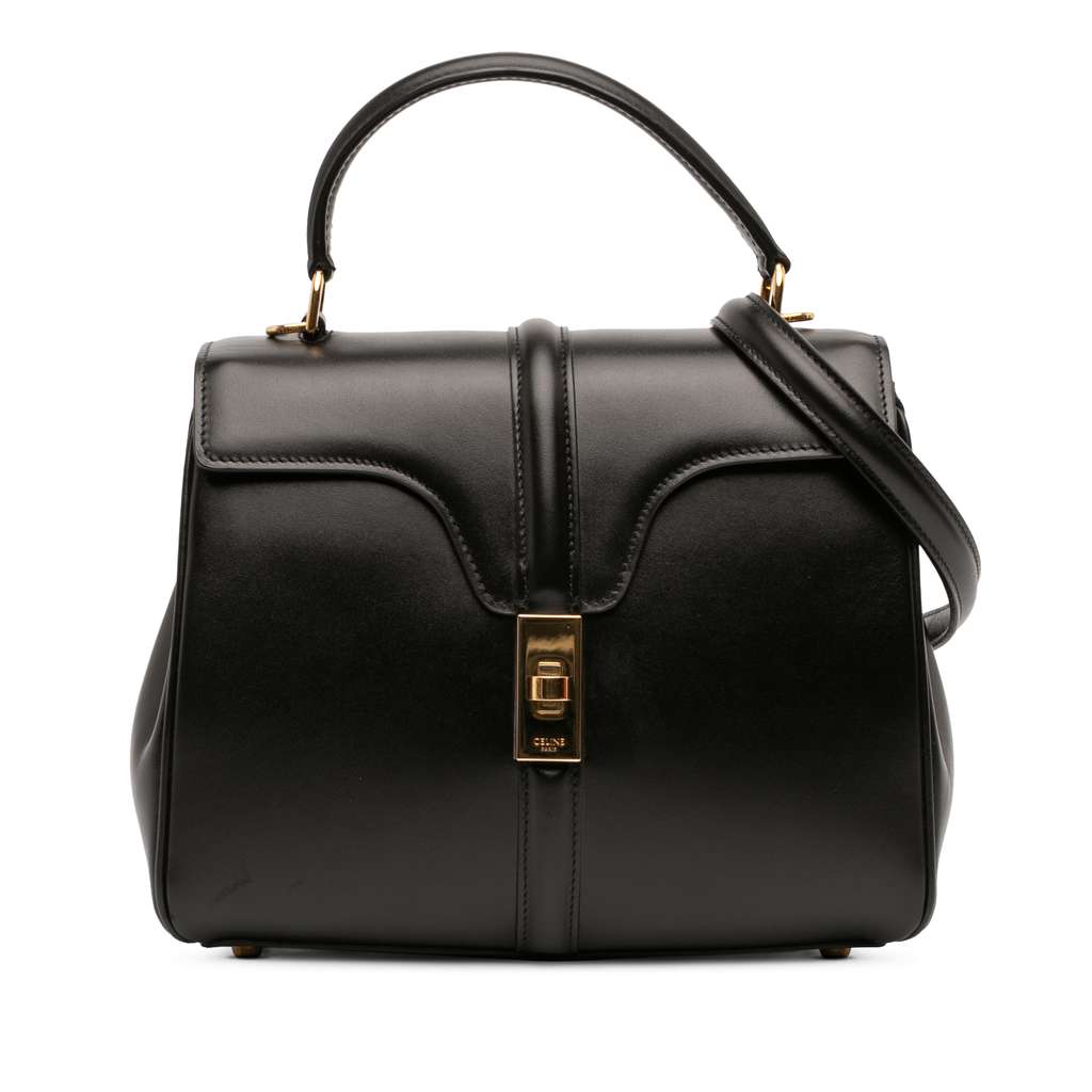 Celine Small Leather 16 Satchel