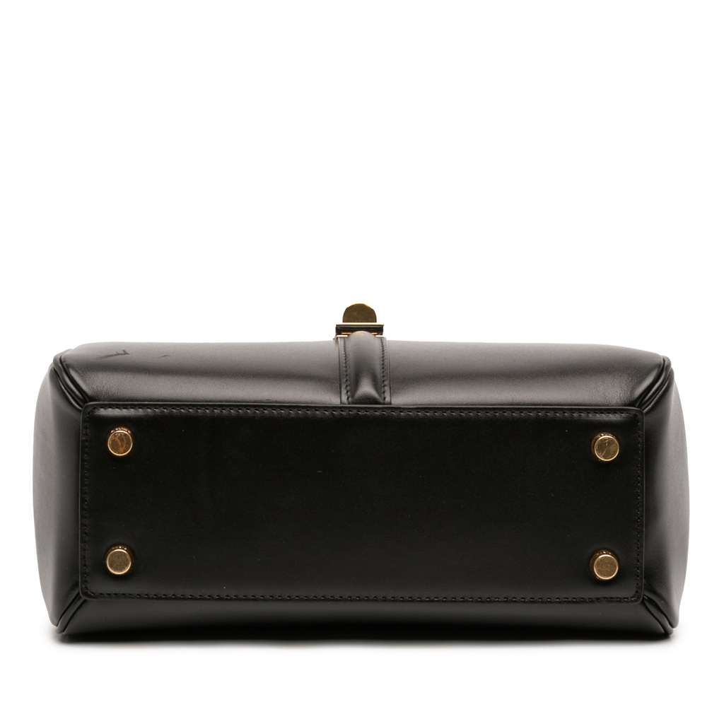 Celine Small Leather 16 Satchel Black Leather Never worn - Inside View