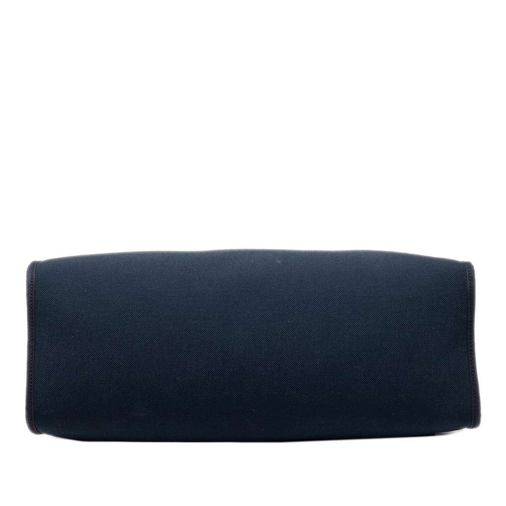 Hermès Toile Herbag Zip 39 Blue Canvas Never worn - Inside View