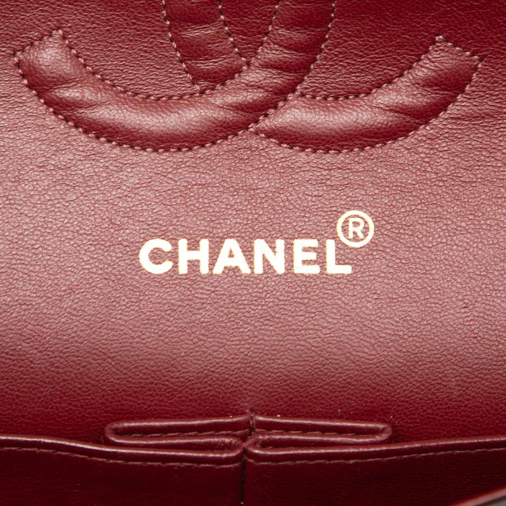 Chanel Medium Classic Lambskin Double Flap Black Leather Never worn - Box View