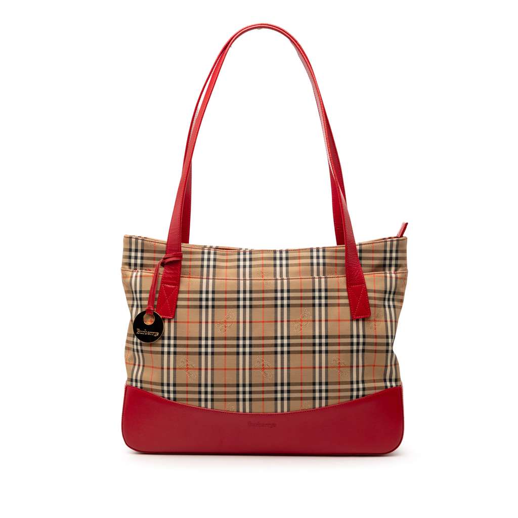 Burberry Haymarket Check Canvas Tote