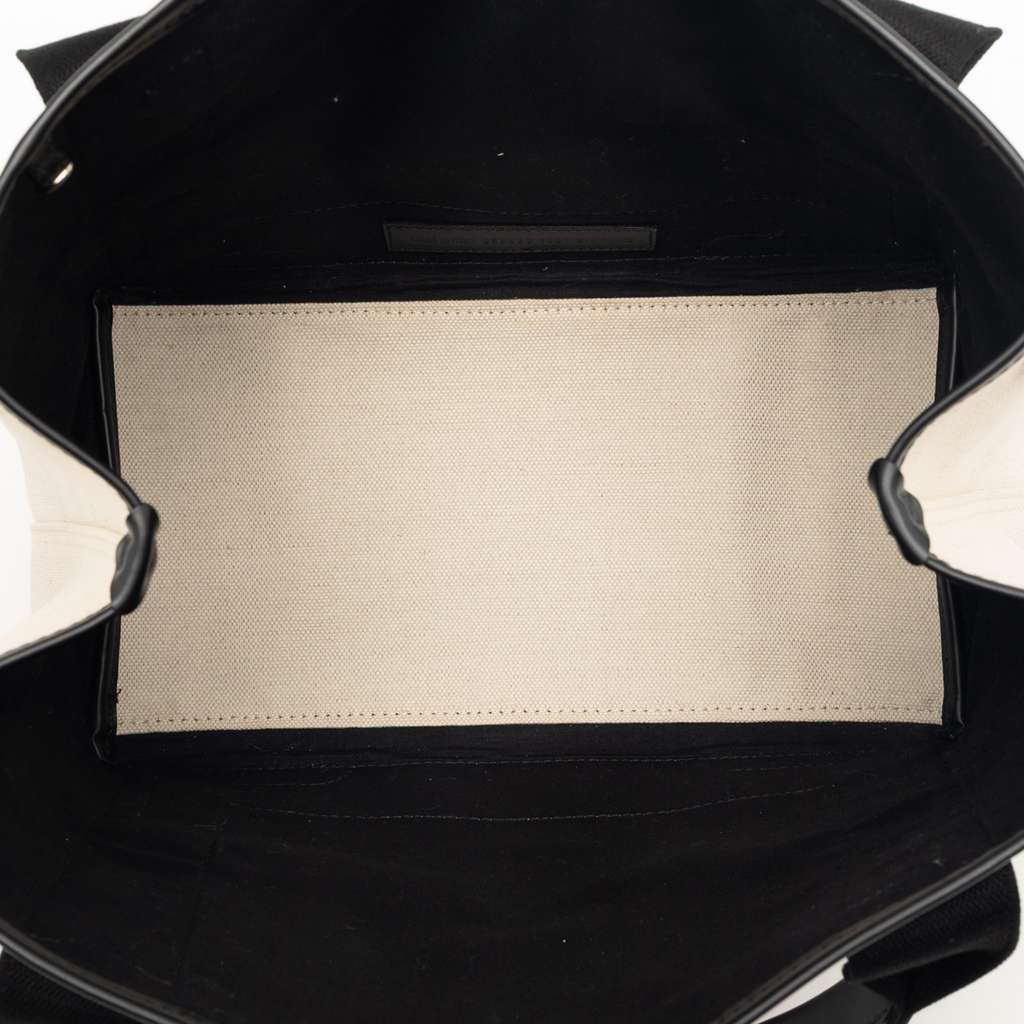 Balenciaga Canvas Navy Cabas Tote S White Canvas Never worn - Model View