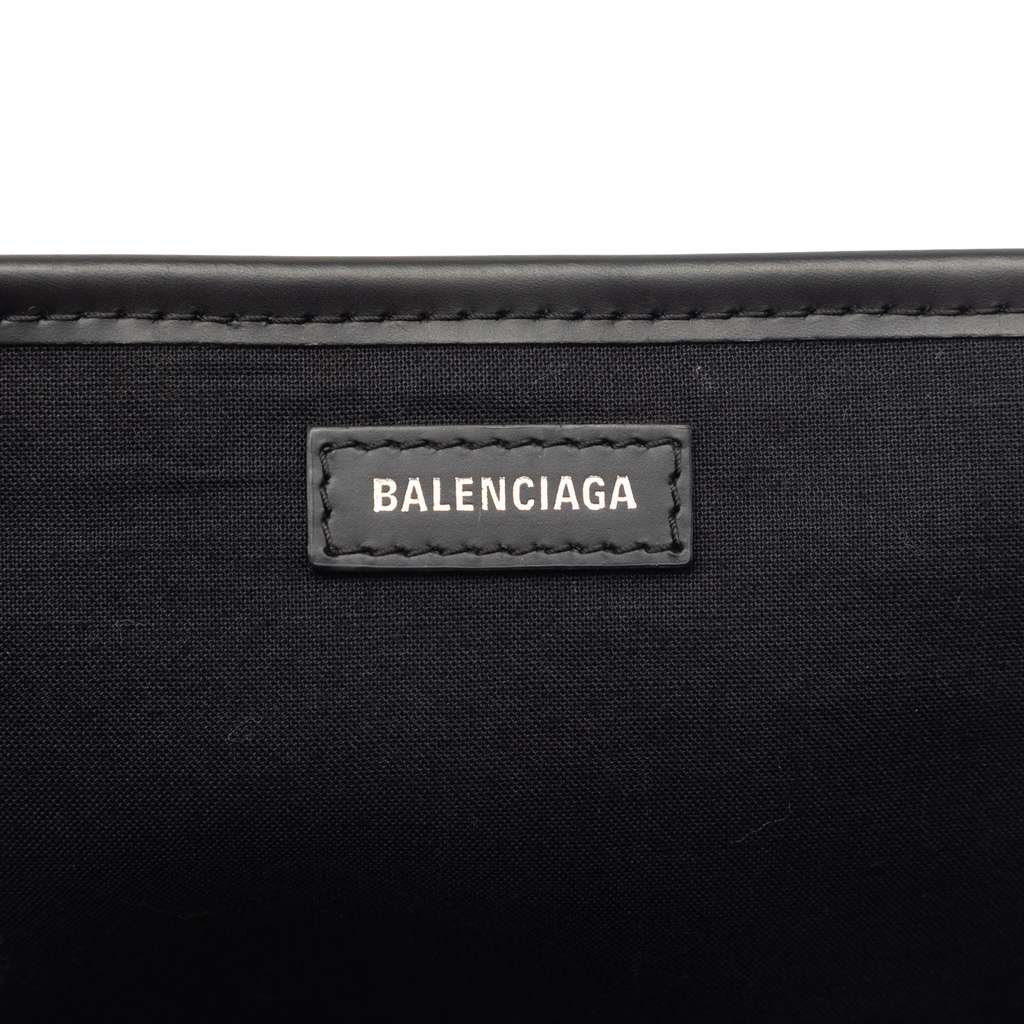 Balenciaga Canvas Navy Cabas Tote S White Canvas Never worn - Box View