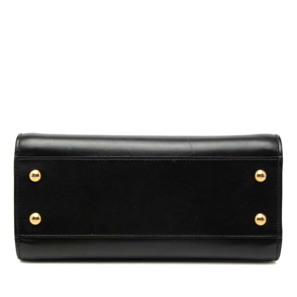 Saint Laurent Baby Leather Monogram Cabas Satchel Black Leather Never worn - Inside View