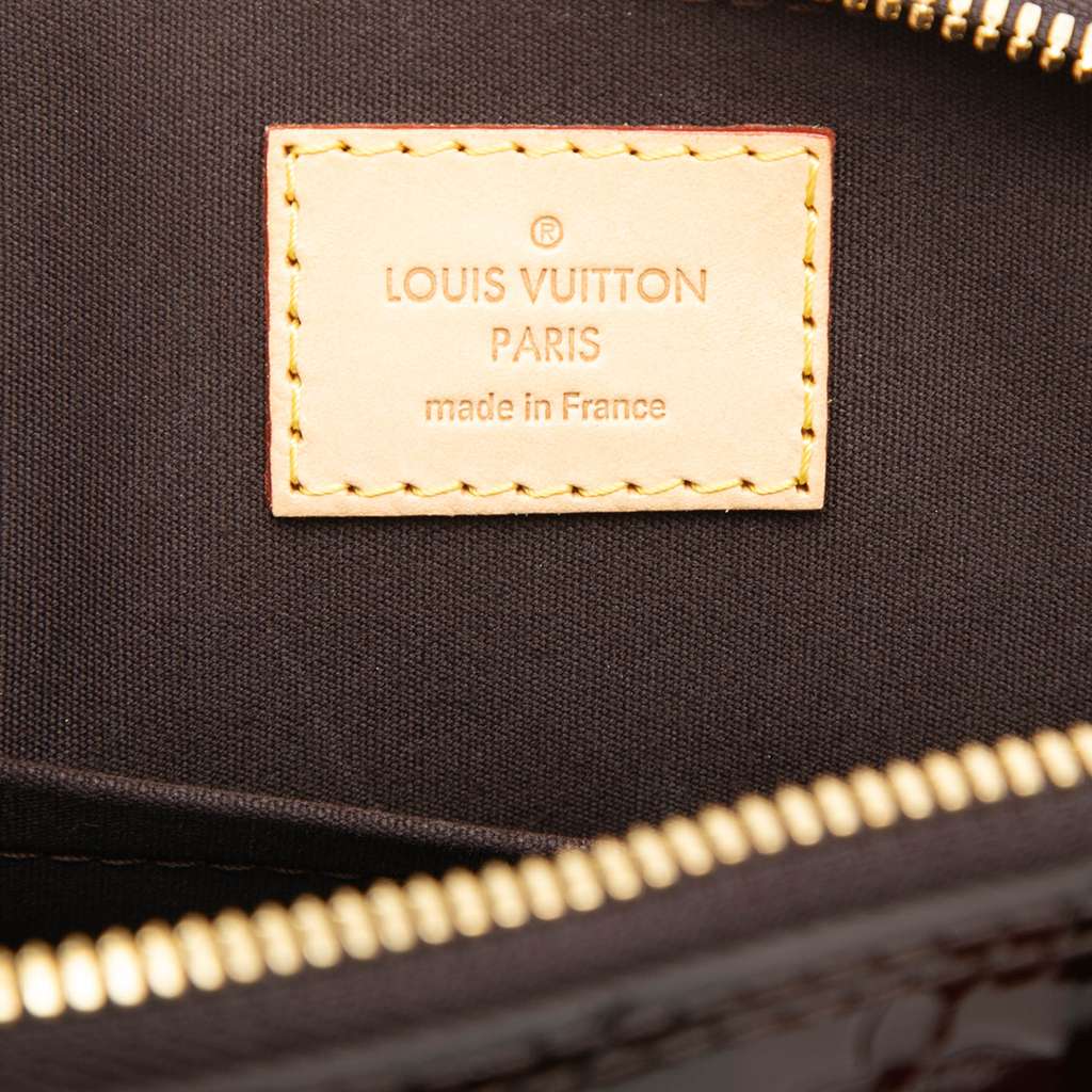 Louis Vuitton Monogram Rayures Vernis Alma BB Purple Leather Never worn - Box View