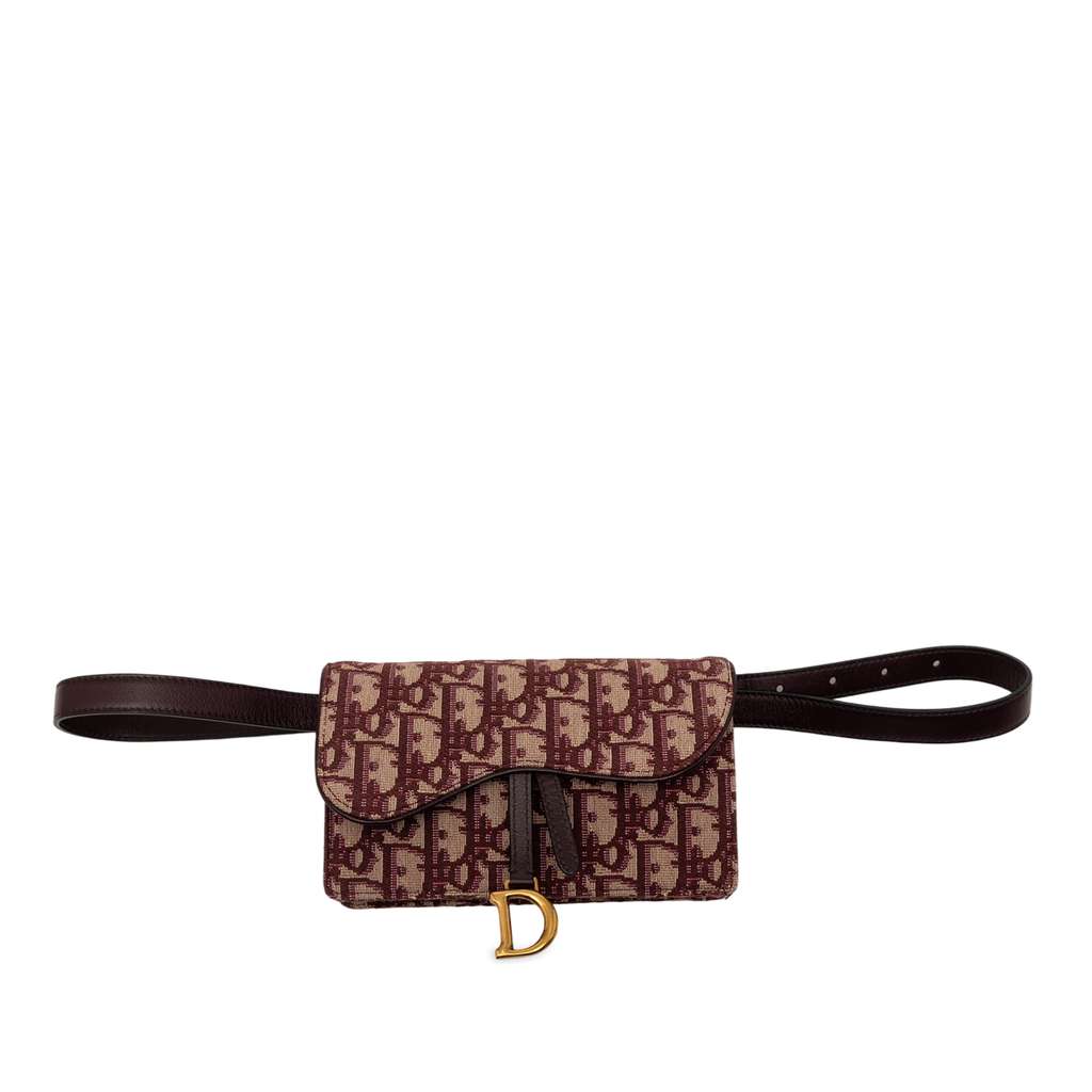 Dior Oblique Canvas Saddle Belt Bag