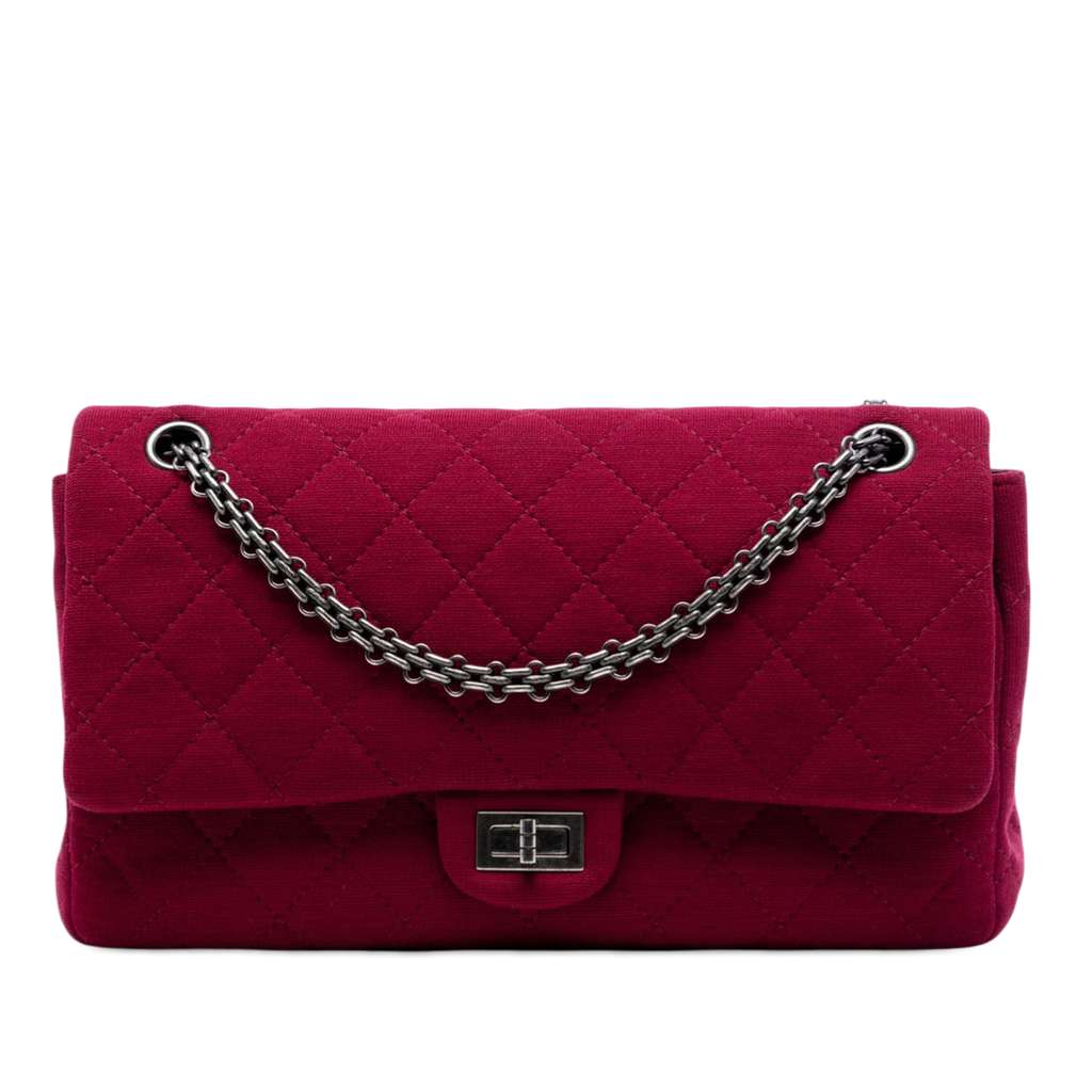 Chanel Quilted Jersey Reissue 2.55 Double Flap 226