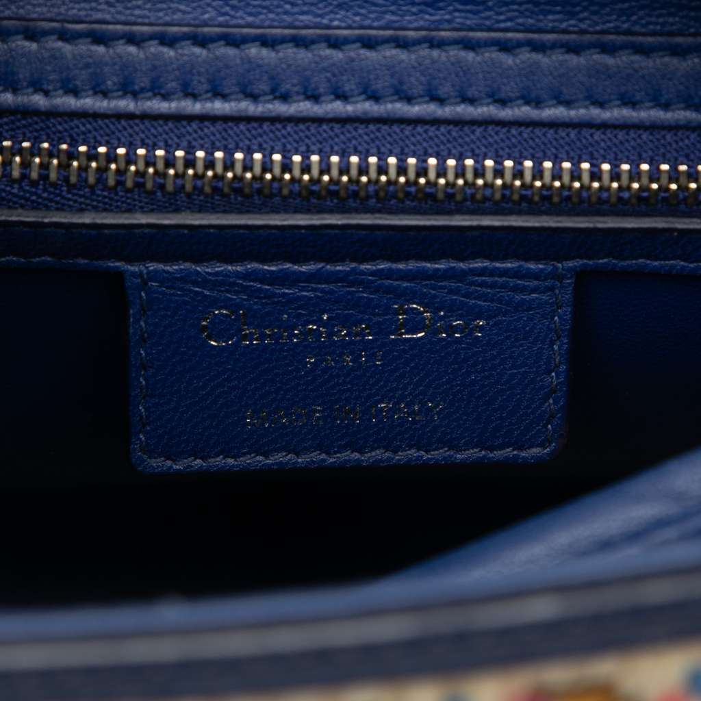 Dior Medium Woven Raffia Lady Dior Beige Never worn - Box View