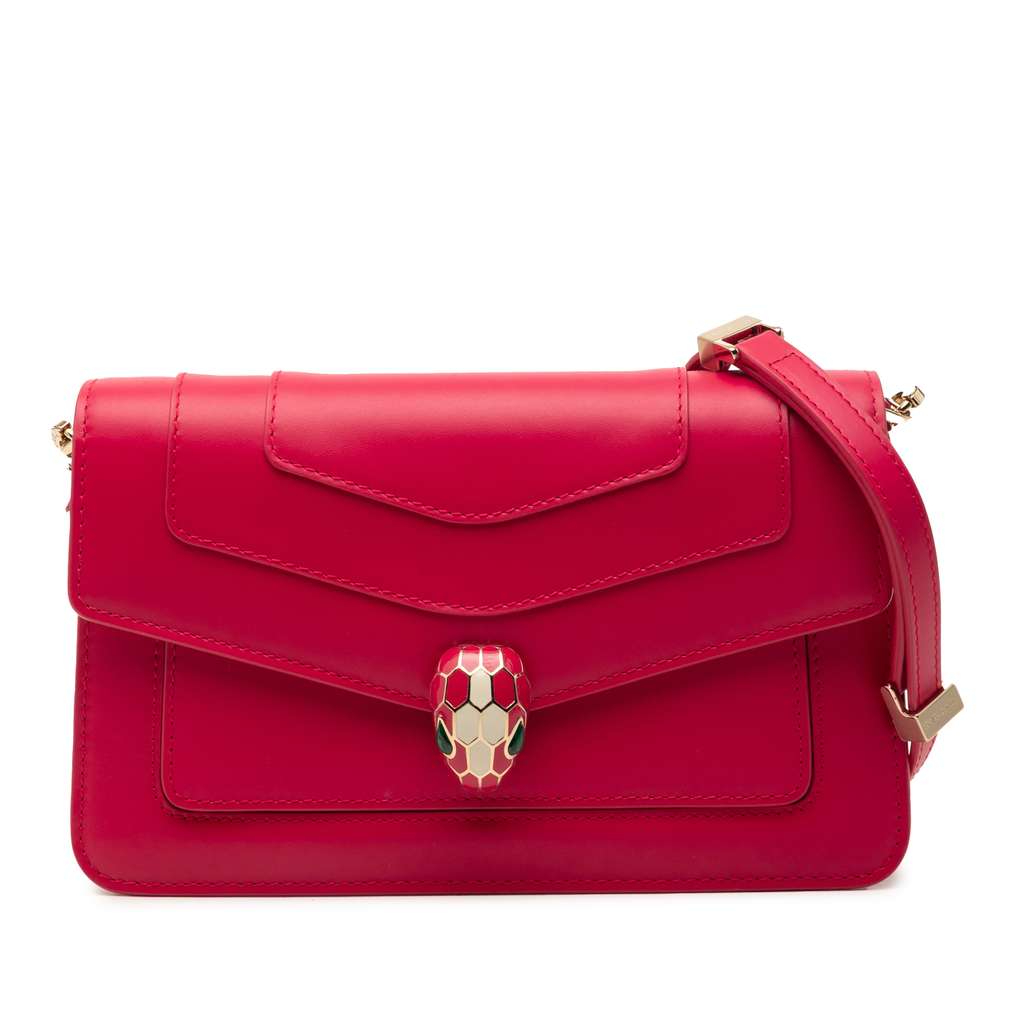 Bvlgari Small Calfskin Serpenti Forever East West Shoulder Bag