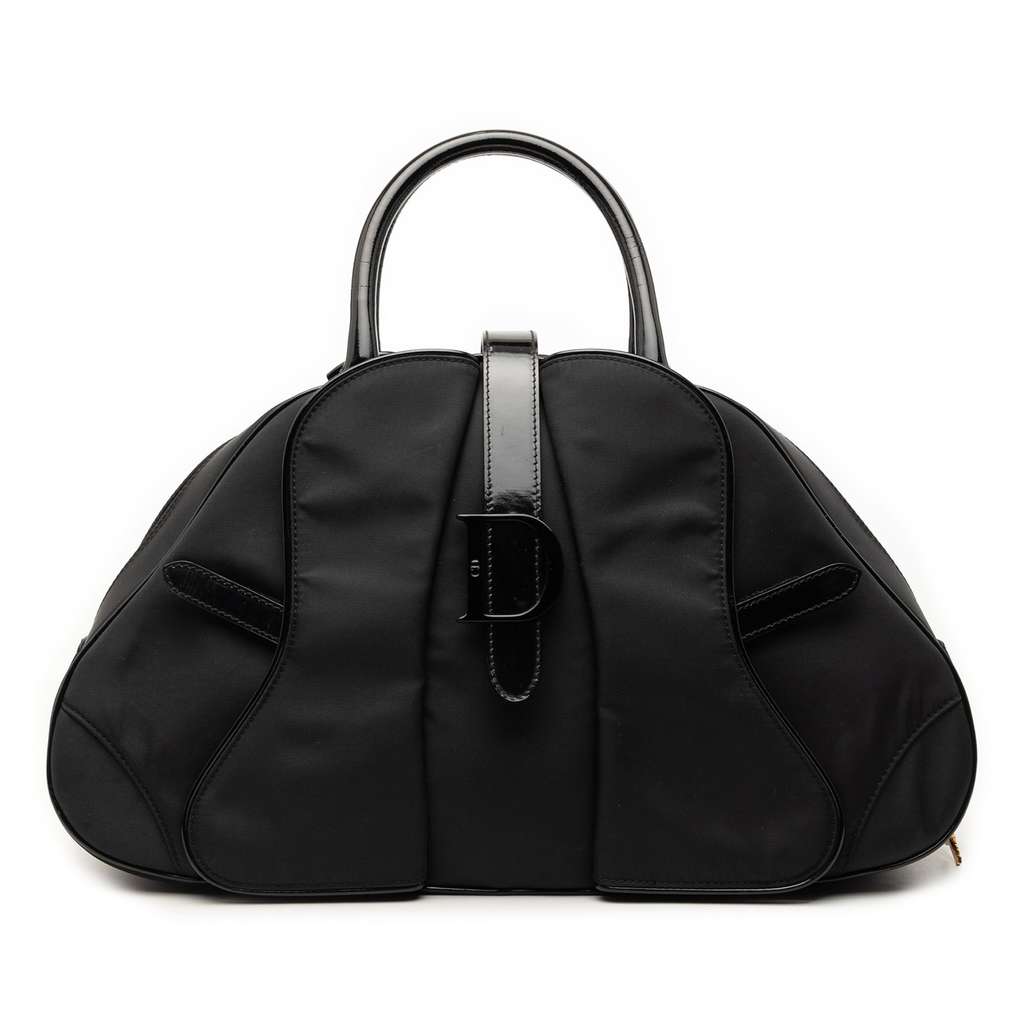 Dior Nylon Double Saddle Bowler Bag