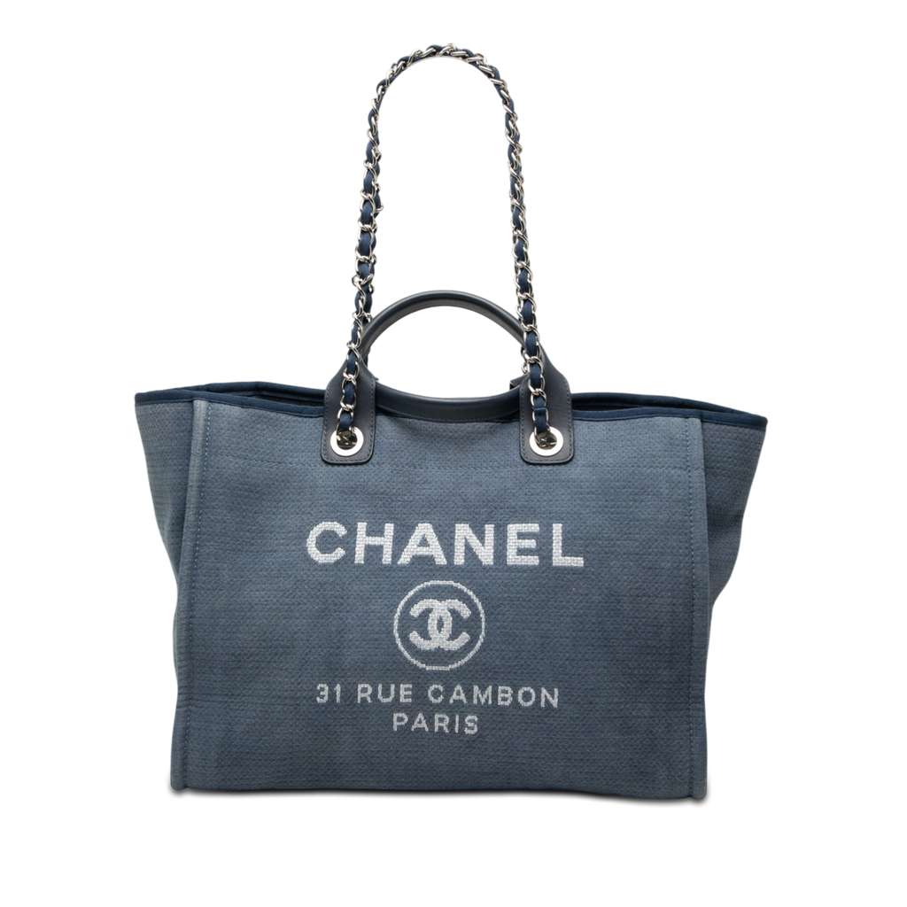 Chanel Medium Canvas Deauville Tote