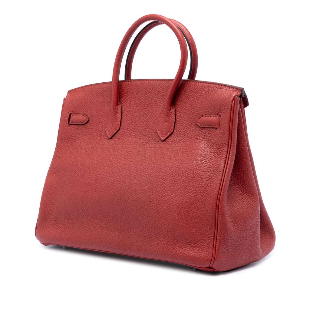 Hermès Togo Birkin Retourne 35 Red Leather Never worn - Back View