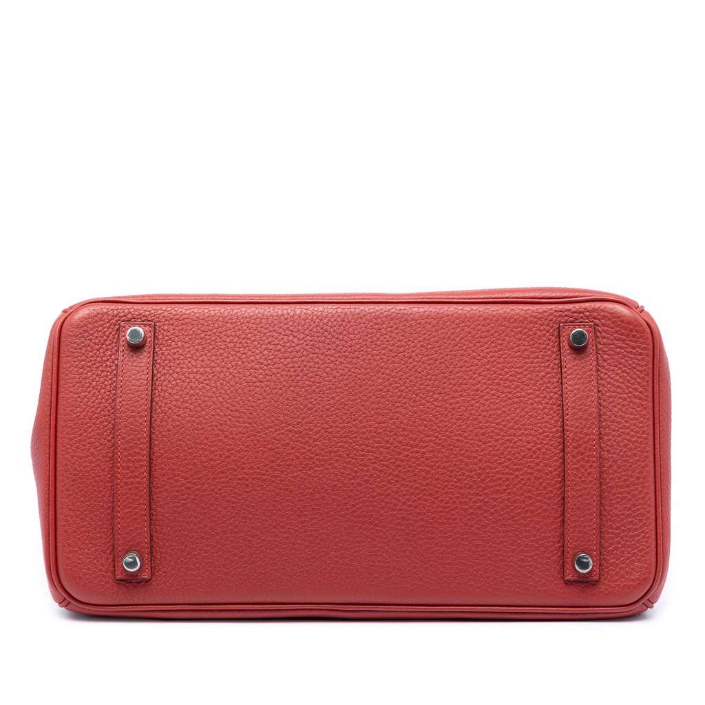 Hermès Togo Birkin Retourne 35 Red Leather Never worn - Inside View