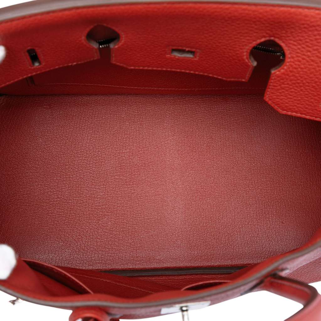 Hermès Togo Birkin Retourne 35 Red Leather Never worn - Model View