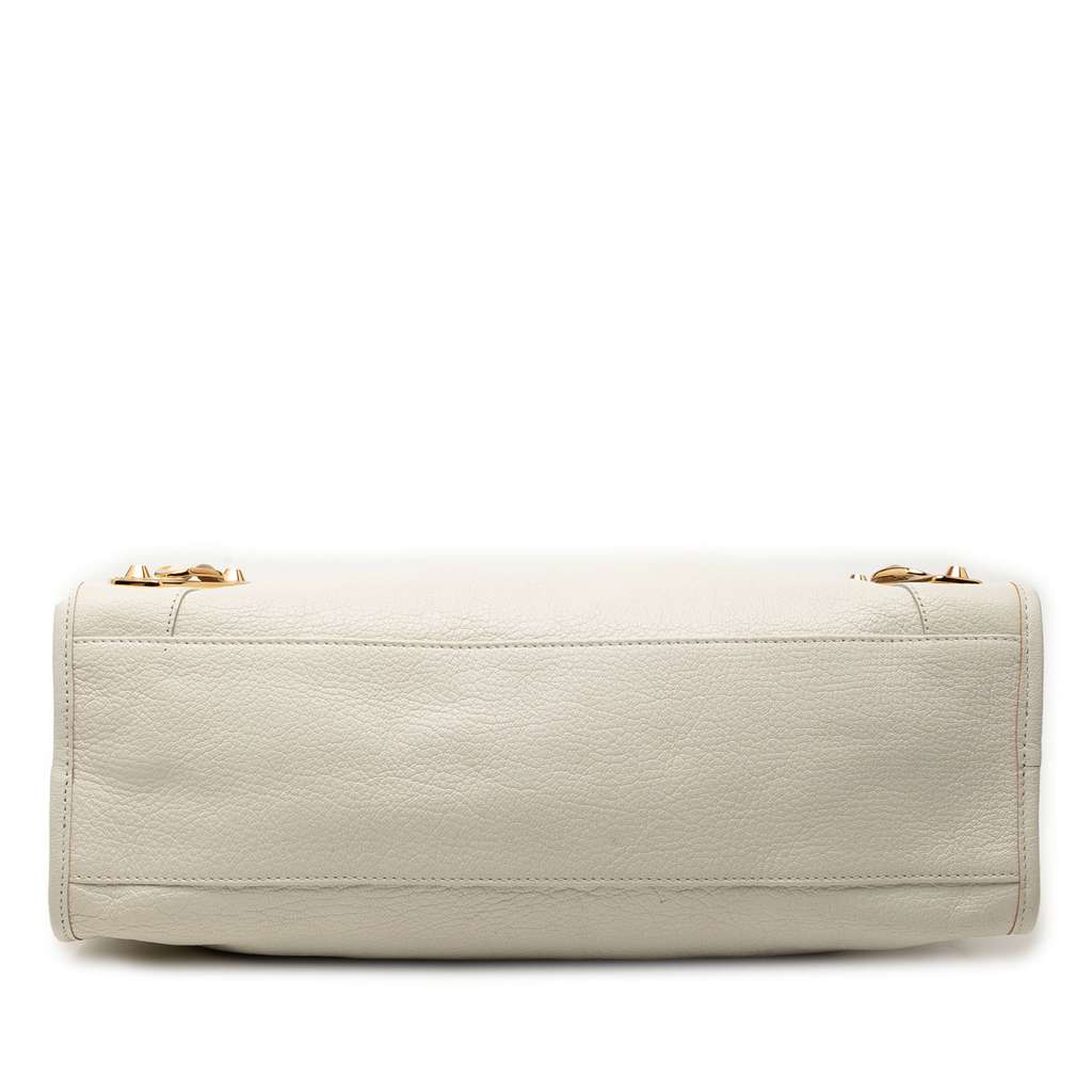 Balenciaga Chevre Motocross Classic Metallic Edge City Satchel Brown Leather Very good condition - Inside View