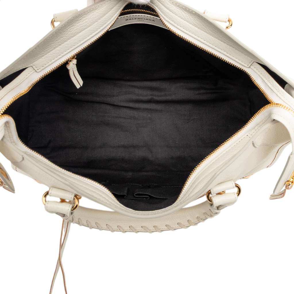 Balenciaga Chevre Motocross Classic Metallic Edge City Satchel Brown Leather Very good condition - Model View