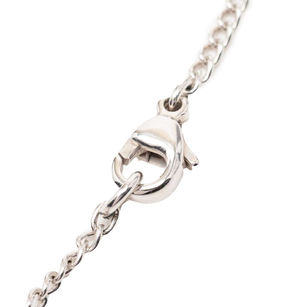 Chanel Silver Plated CC Christmas Tree Pendant Necklace Silver Metal Very good condition - Inside View