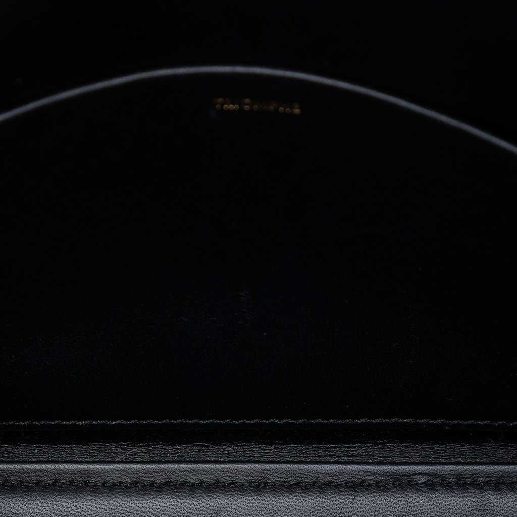 Celine Shiny Calfskin Claude Shoulder Bag Black Leather Very good condition - Model View
