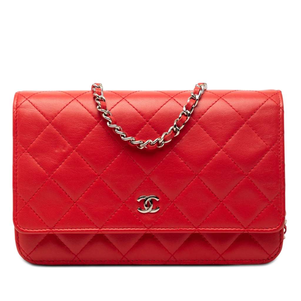 Chanel CC Quilted Lambskin Wallet on Chain