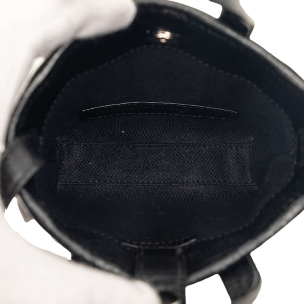 Balenciaga Mini Lambskin Barbes North South Shopper Bag Black Leather Very good condition - Model View