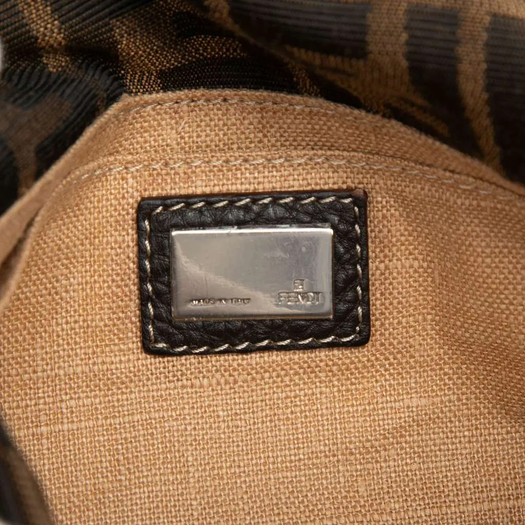 Fendi Zucca Canvas Selleria Crossbody Brown Canvas Good - Box View