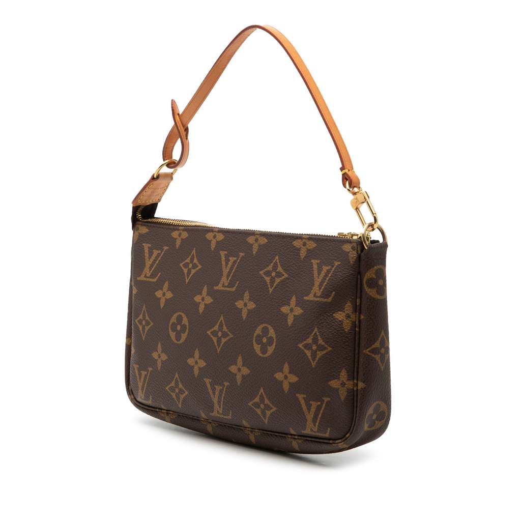 Louis Vuitton Monogram Pochette Accessoires Brown Very good condition - Back View