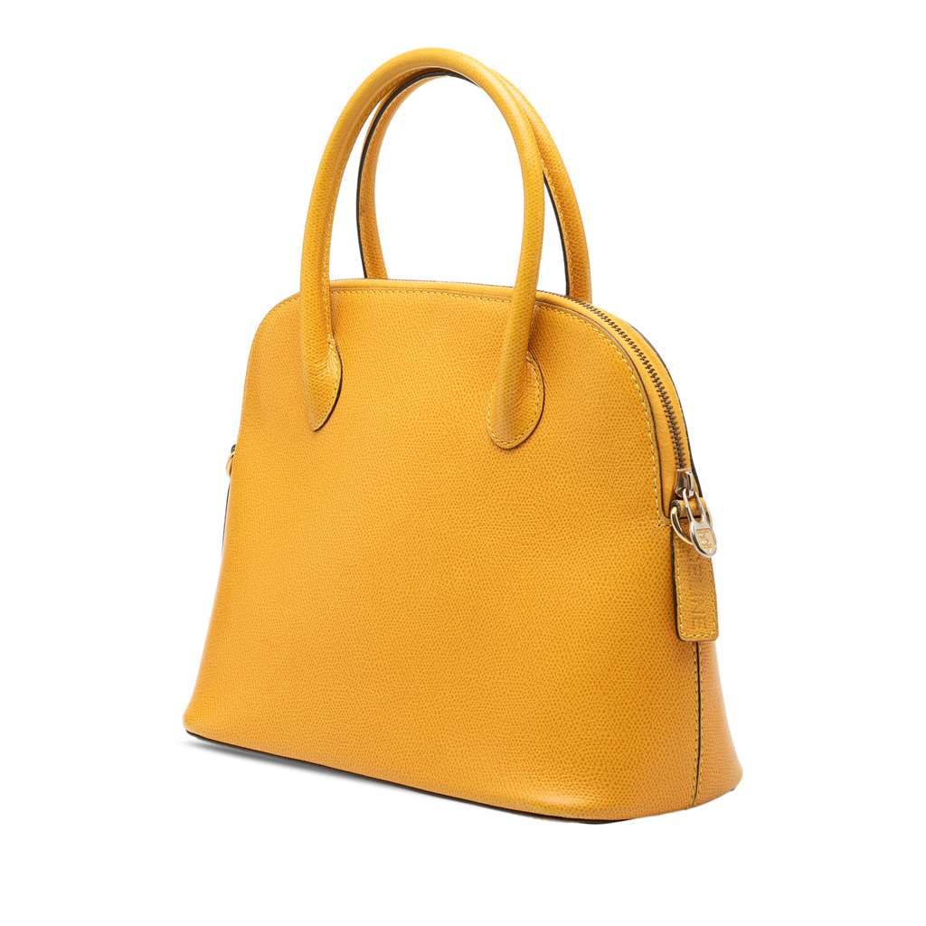 Celine Leather Dome Satchel Yellow Leather Very good condition - Back View