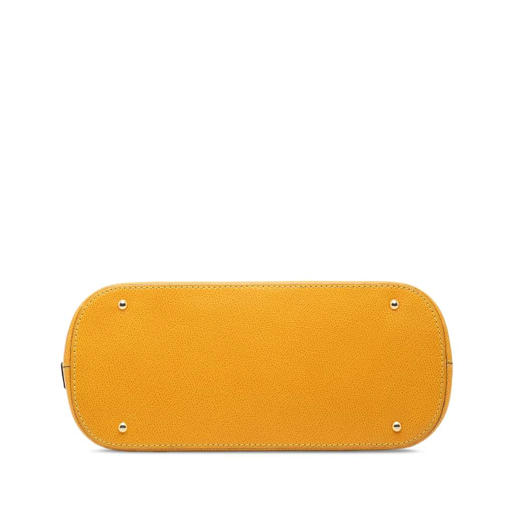 Celine Leather Dome Satchel Yellow Leather Very good condition - Inside View
