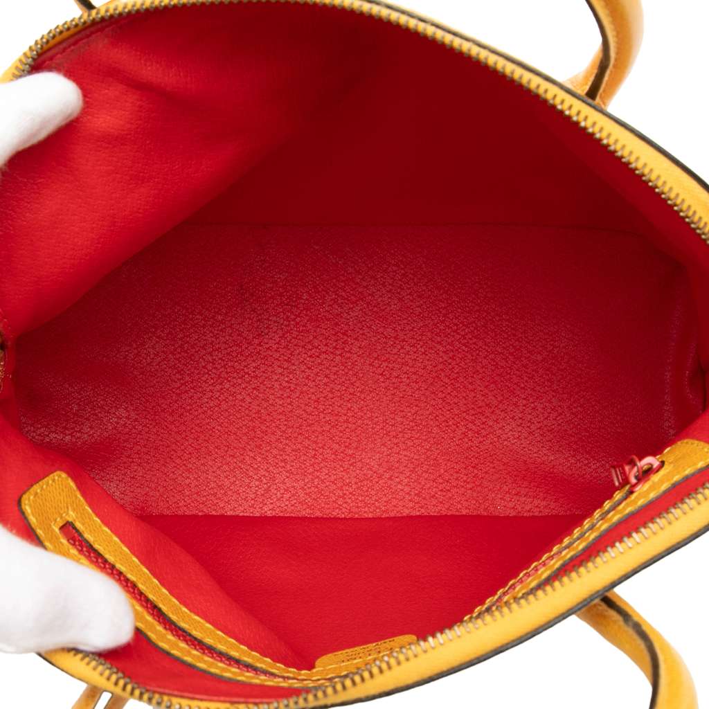 Celine Leather Dome Satchel Yellow Leather Very good condition - Model View