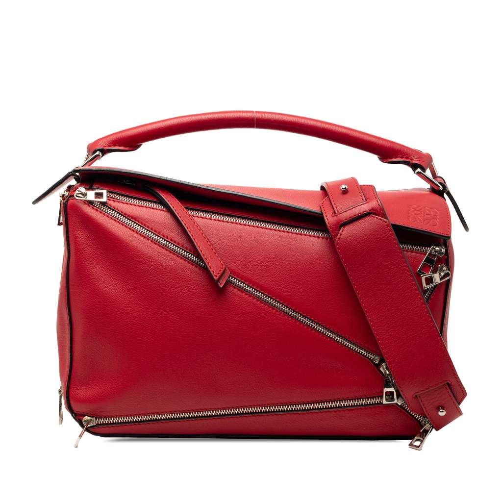Loewe Medium Calfskin Zipper Puzzle Satchel