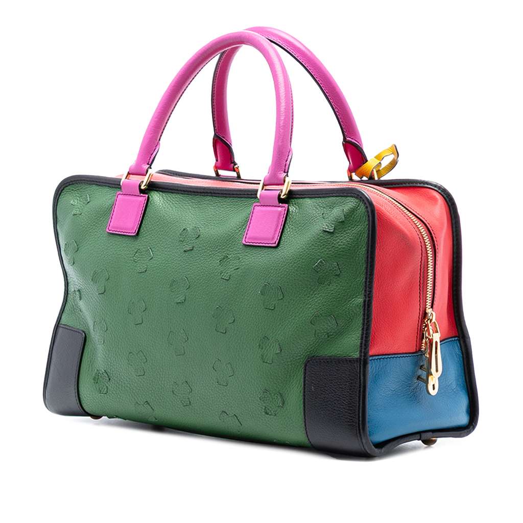 Loewe Limited Edition Leather Amazona 36 Green Leather Very good condition - Back View