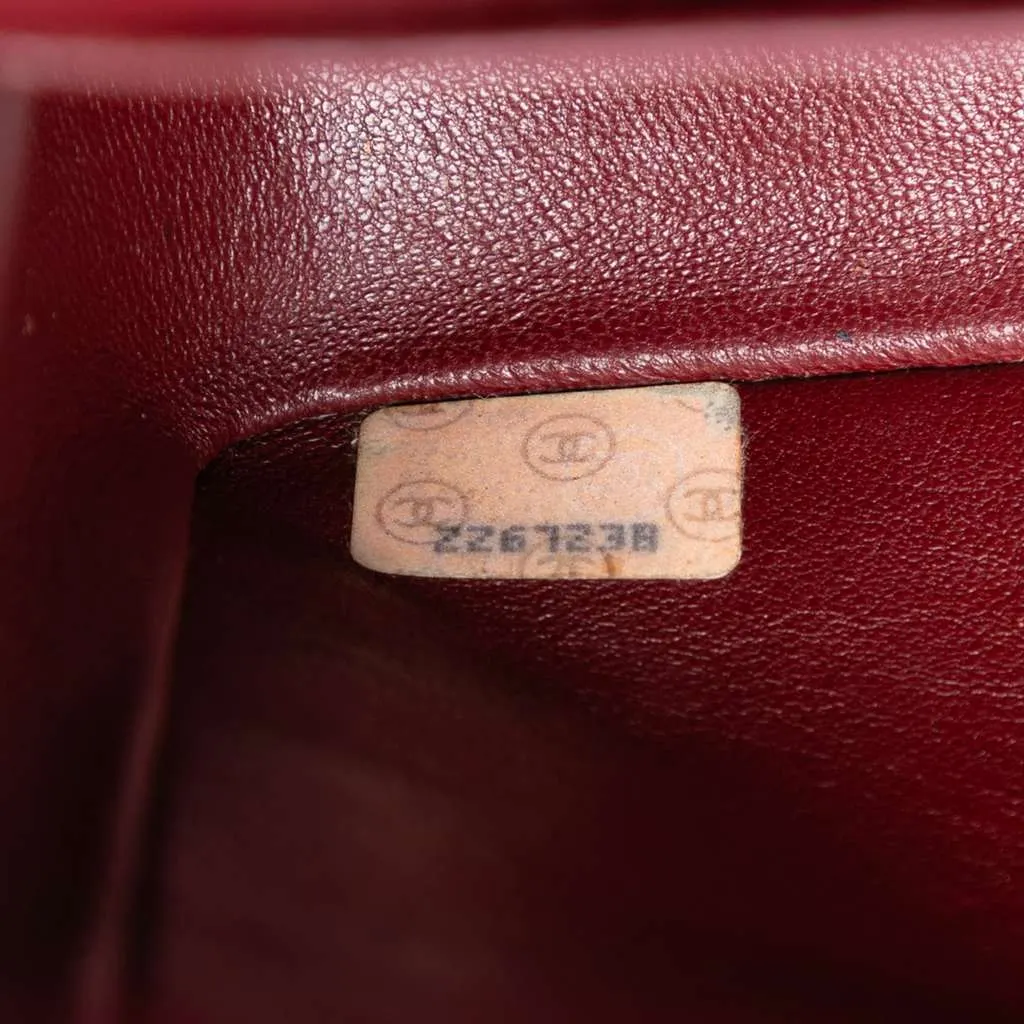 Chanel Small Classic Lambskin Double Flap Black Leather Good - Box View