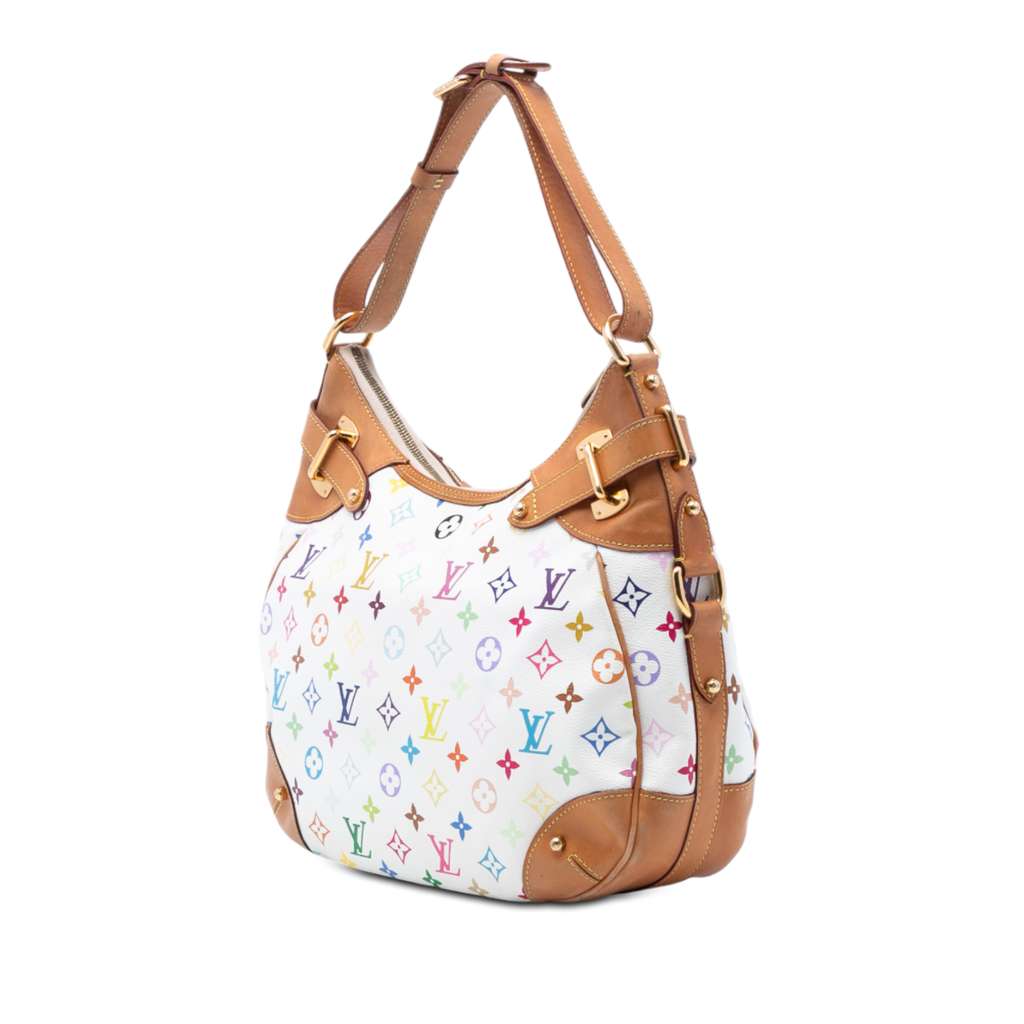 Louis Vuitton Monogram Multicolore Greta White Very good condition - Back View