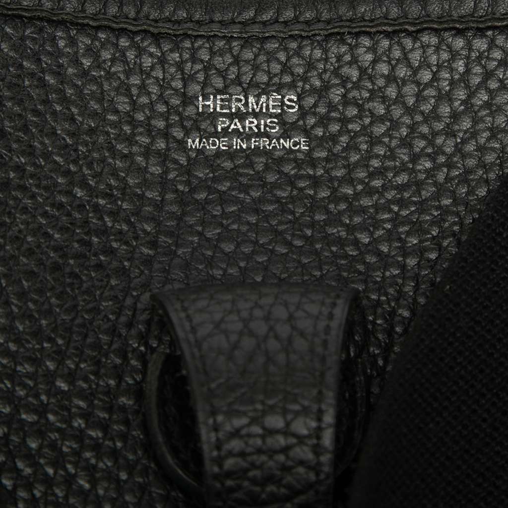 Hermès Togo Evelyne II PM Black Leather Very good condition - Box View