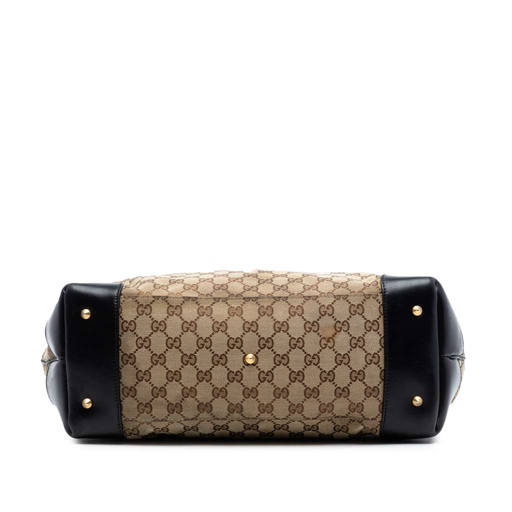 Gucci GG Canvas Patti Studed Hobo Beige Canvas Very good condition - Inside View