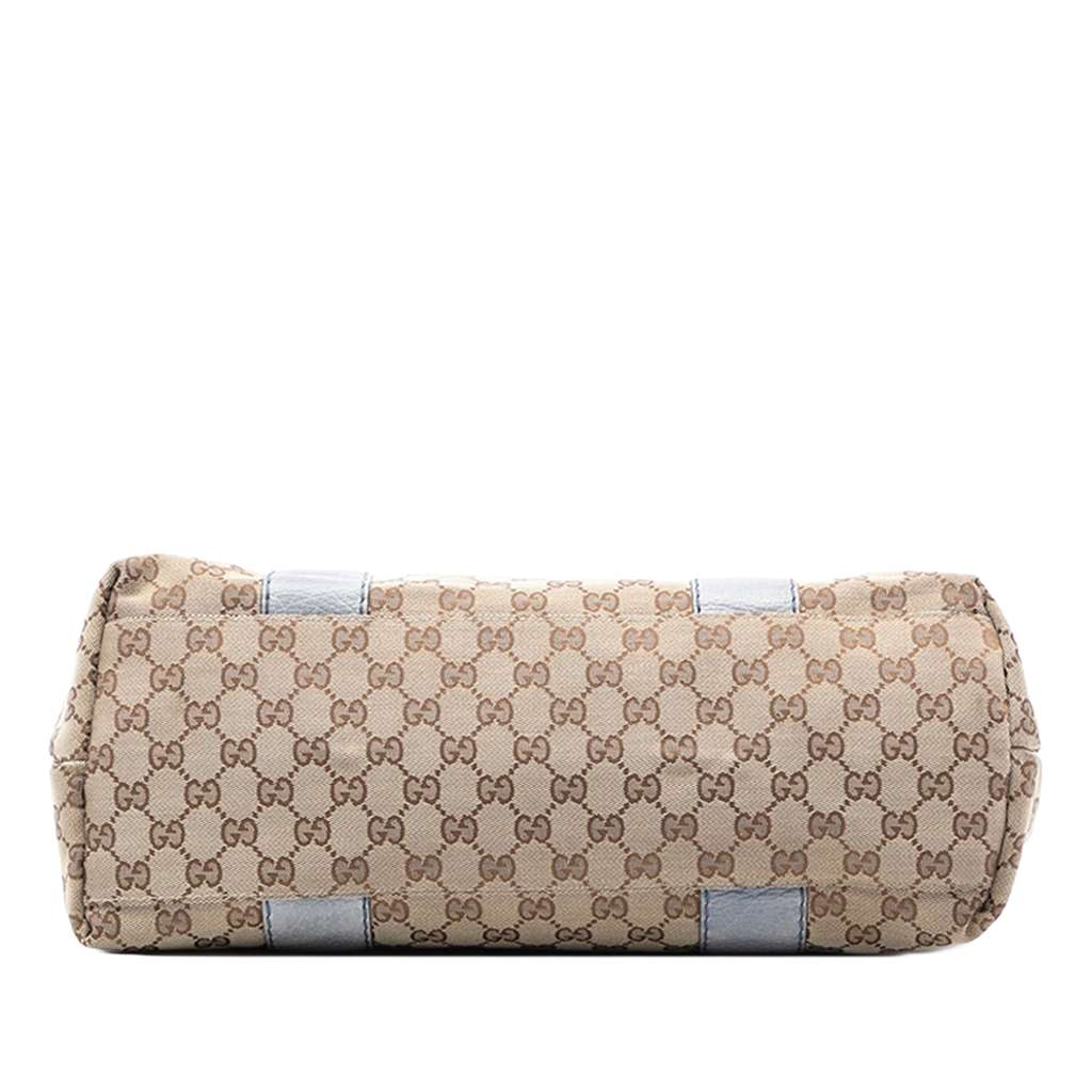 Gucci GG Canvas Bamboo Libeccio Tote Beige Very good condition - Inside View